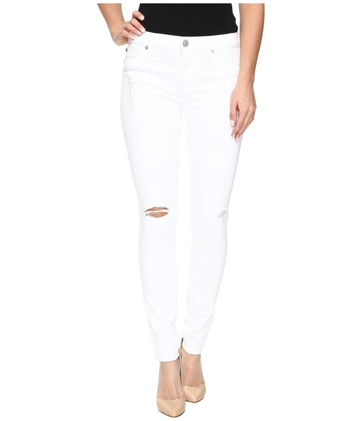 Hudson - Nico Mid-rise Super Skinny In Strife/white Distress