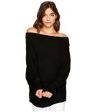 Culture Phit - Lottie Long Sleeve Off The Shoulder Waffle Top