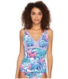 Tommy Bahama - Majorelle Jardin Shirred Tankini