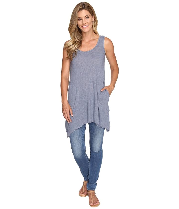 Allen Allen - 2-pocket Angled Tunic Tank