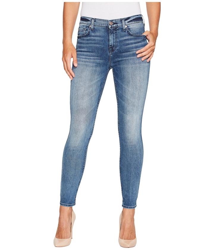 7 For All Mankind - The Ankle Skinny W/ Grinded Hem In Wall Street Heritage