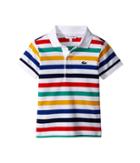 Lacoste Kids - Short Sleeve Striped Pique Polo