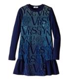Versace Kids - Long Sleeve Dress Lettering Details