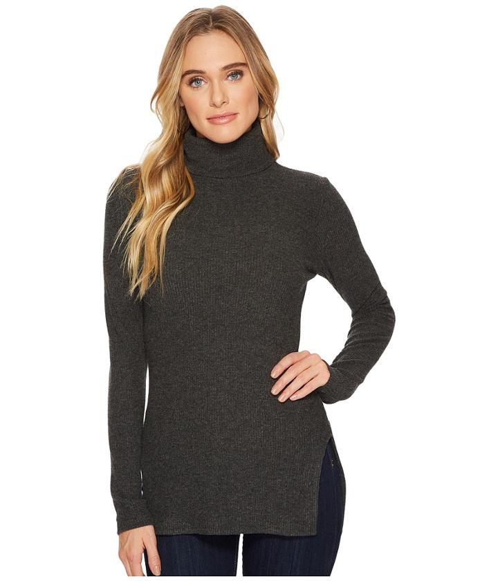 Heather - Keaton Rib T-neck Top