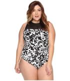 Lauren Ralph Lauren - Plus Size Regent Hi Neck Mio One-piece