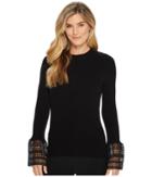 Ivanka Trump - Mock Neck Long Sleeve Bell Sweater