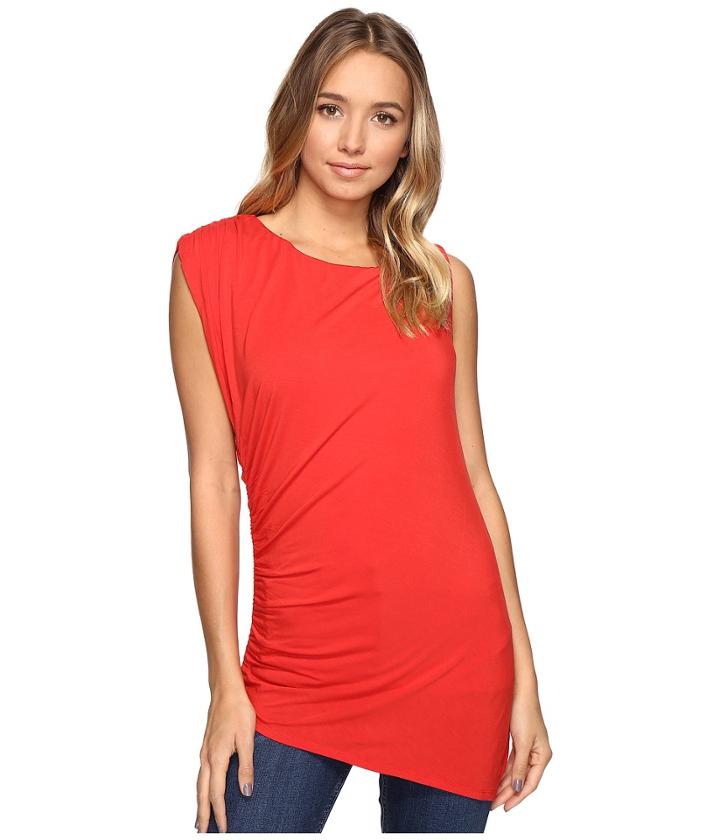Heather - Asymmetric Shirred Top