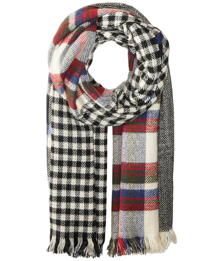 Steve Madden - Multi Facet Plaid Blanket Wrap