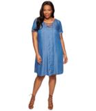 Lucky Brand - Plus Size Lace-up Swing Dress