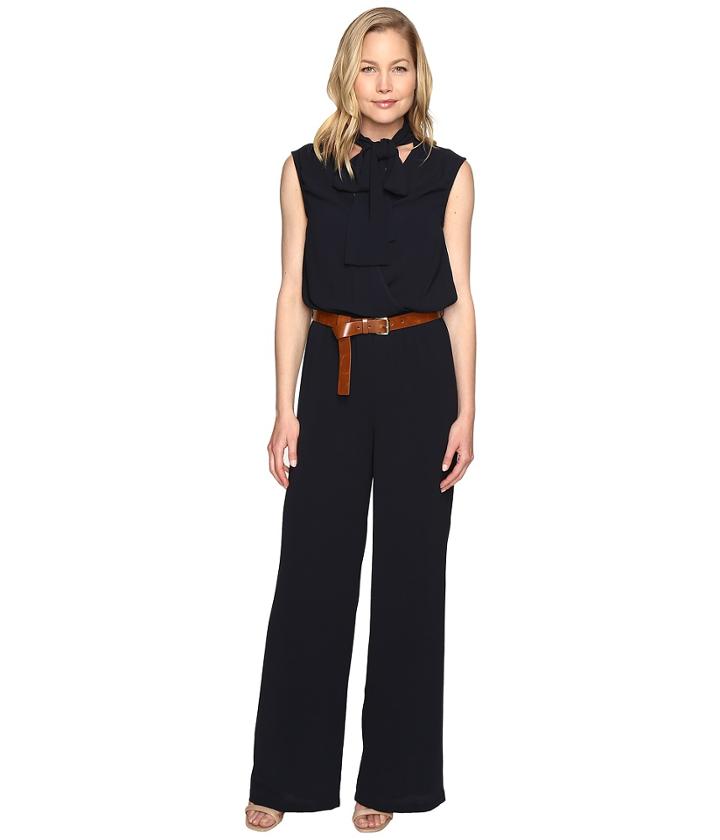 Michael Michael Kors - Tie Neck Wide Leg Jumpsuit