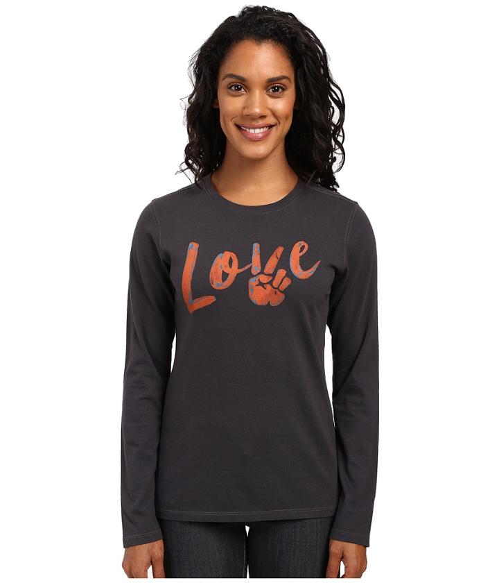 Life Is Good - Love Peace Long Sleeve Crusher Tee
