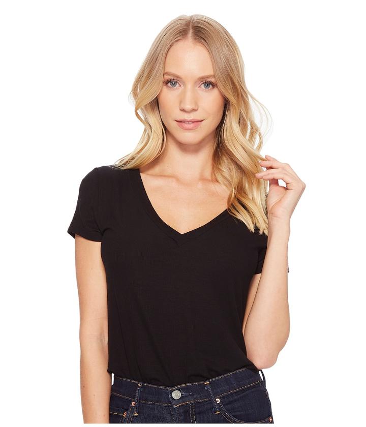 Only Hearts - Feather Weight Rib V-neck T Bodysuit