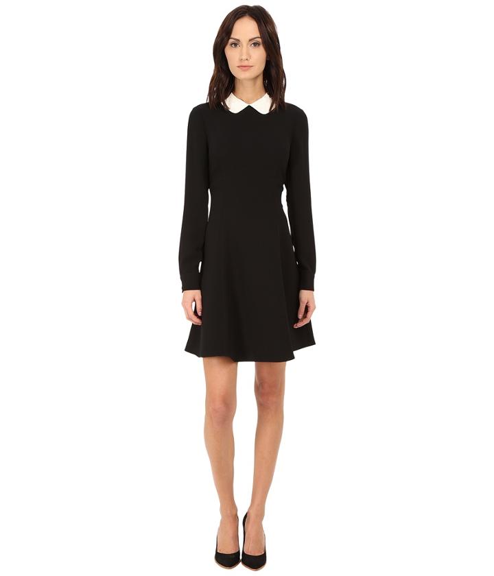 Kate Spade New York - Sequin Collar Crepe Dress