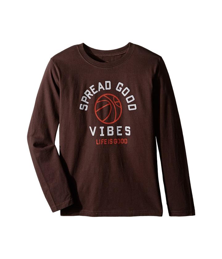 Life Is Good Kids - Good Vibes Basketball Long Sleeve Tee