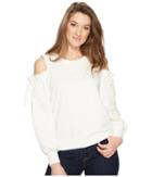 1.state - Cold Shoulder Blouson Sleeve Sweatshirt