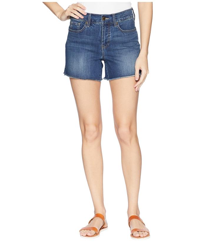 Nydj - 4 Shorts W/ Fray Hem Side Slit In Zimbali