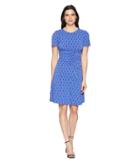 Donna Morgan - Short Sleeve Jersey Dress With Ruching And Asymmetrical Hem