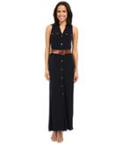 Michael Michael Kors - Matte Jersey Sleeveless Maxi Shirtdress