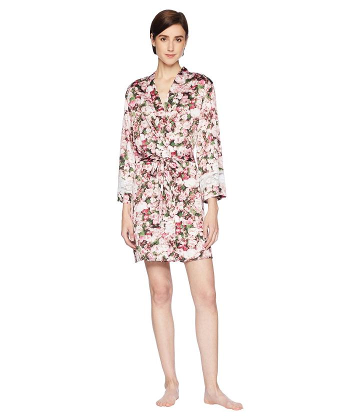 Kate Spade New York - Photoreal Bouquet Satin Robe