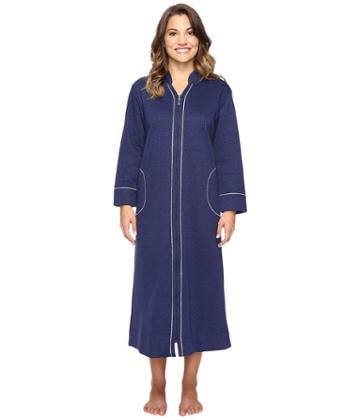 Carole Hochman - Petite Quilted Zip Robe