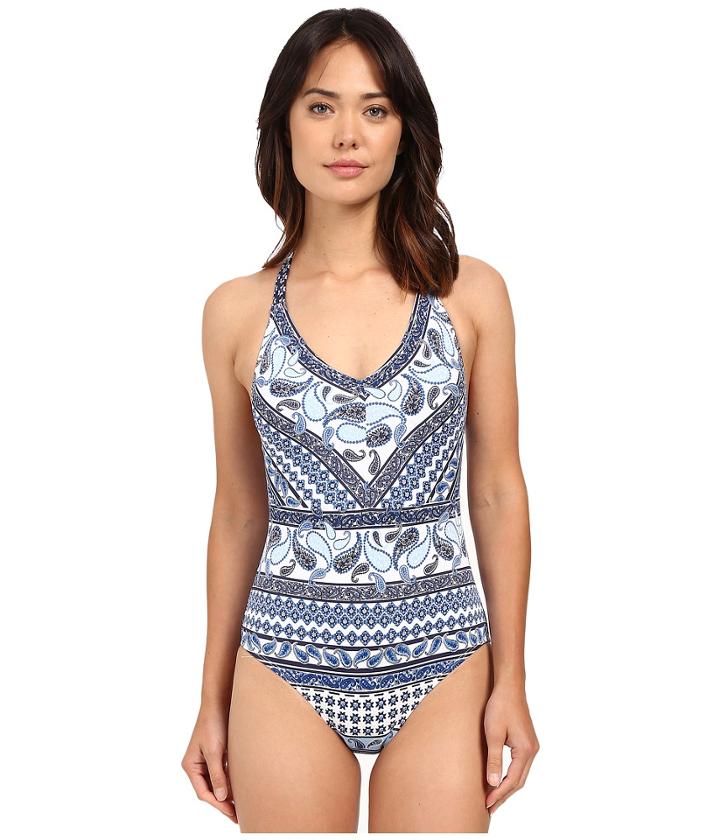 Tommy Bahama - Paisley Engineered Low Back One-piece