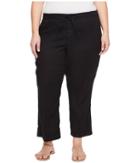 Nydj Plus Size - Plue Size Drawstring Ankle Pants In Black