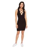 Lna - Lace-up V Dress