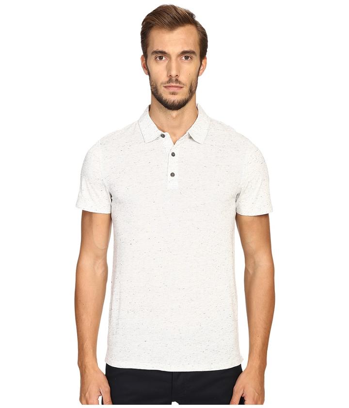 Vince - Cotton-modal Mix-stitch Short Sleeve Polo