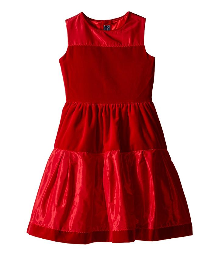 Oscar De La Renta Childrenswear - Velvet And Taffeta Party Dress