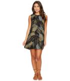 Rvca - Roadside Printed Palm Shift Dress