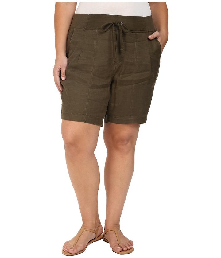 Nydj Plus Size - Plus Size Candice Shorts In Fatigue