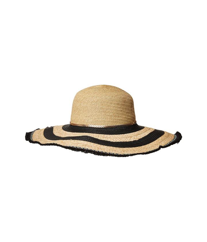 San Diego Hat Company - Ubl6802os Ultrabraid/raffia Braid Sunbrim W/ Gold Chain