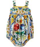 Dolce &amp; Gabbana Kids - Escape Maiolica Bouquet One-piece