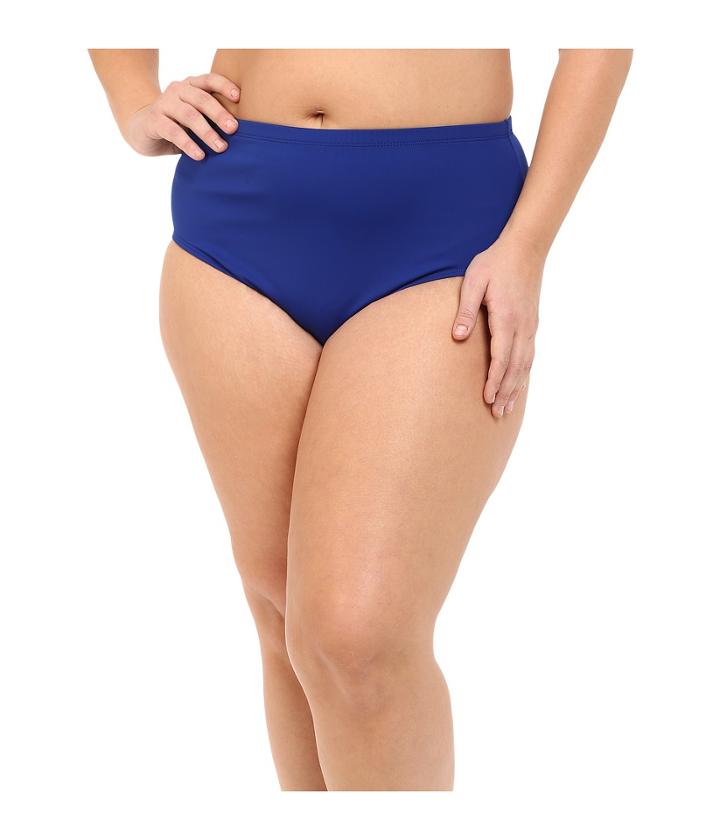 Lauren Ralph Lauren - Plus Size Beach Club Solids Solid High Waist Hipster Bottoms