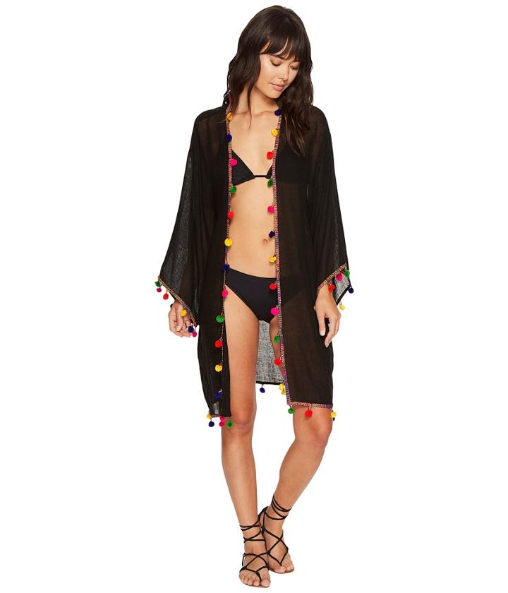 Bindya - Pom Pom Long Kimono Cover-up
