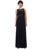 Adrianna Papell - Sleeveless Sequin Mesh Bodice And Stretch Tulle Gown