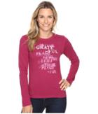 Life Is Good - Grateful Stencil Long Sleeve Crusher Tee