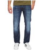 G-star - Attacc Straight Fit Jeans In Blue Denim Stretch Denim Dark Aged