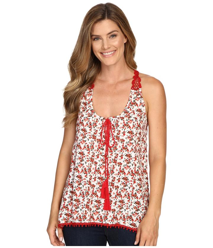 Roper - 0350 Floral Print Rayon Tank Top