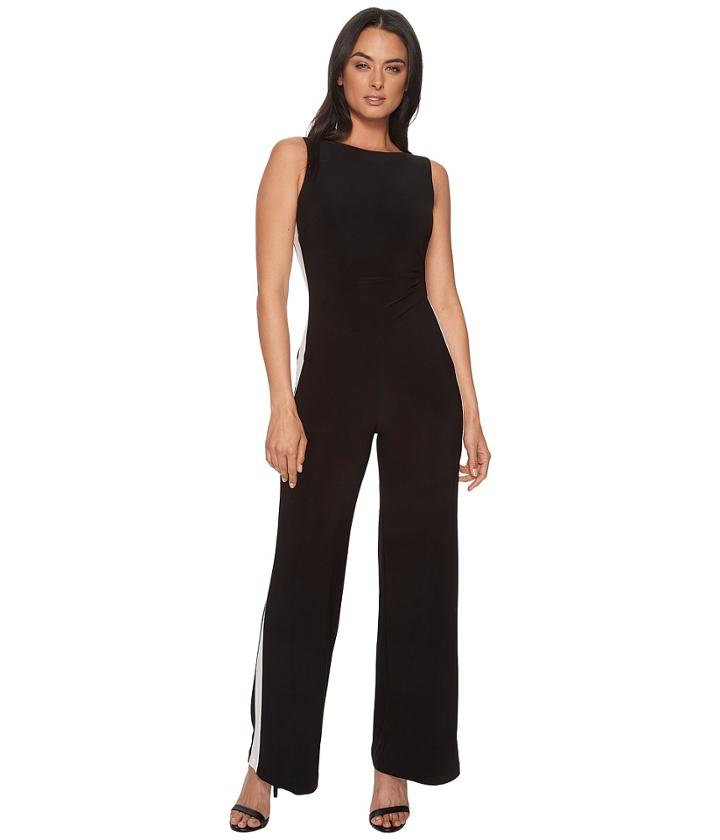 Lauren Ralph Lauren - Shah Two-tone Matte Jersey Jumpsuit