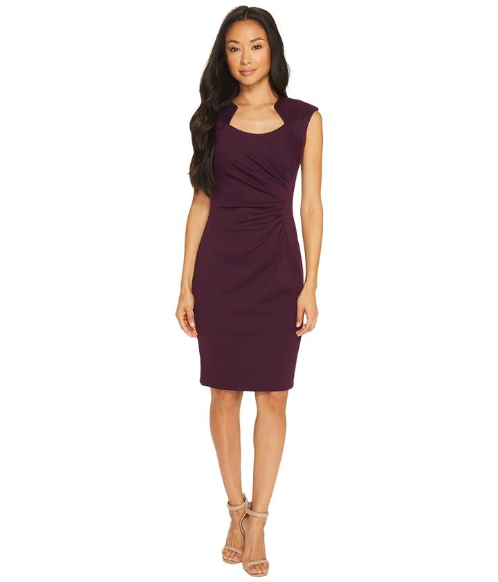 Calvin Klein - Horseshoe Neck Sheath Dress