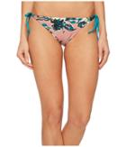Splendid - Watercolor Floral Reversible Tie Side Bikini Bottom