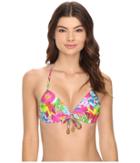 Luli Fama - Paraiso Molded Push-up Bandeau Halter Top