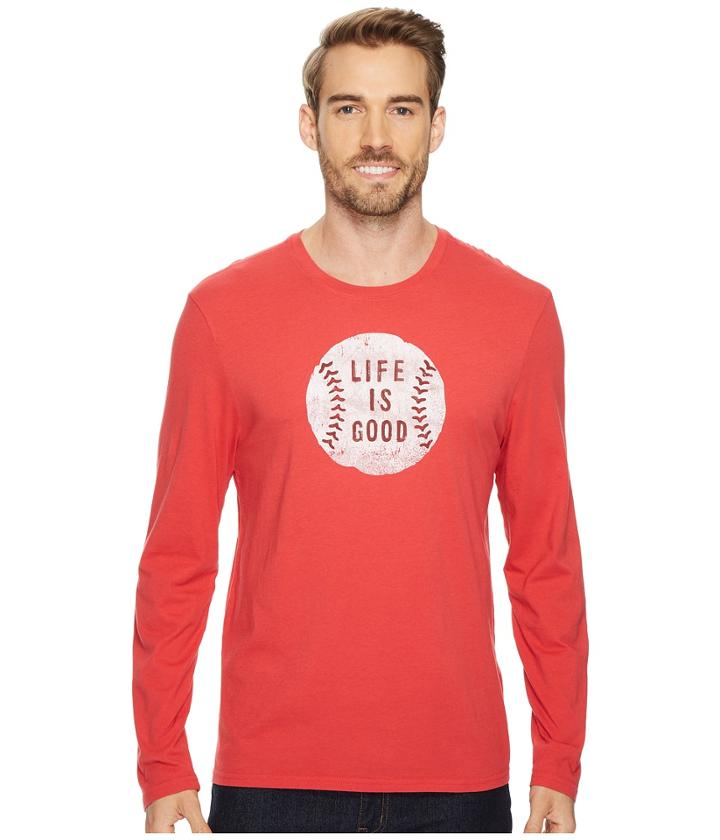 Life Is Good - Vintage Baseball Life Is Good(r) Long Sleeve Smooth Tee