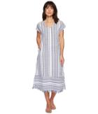 Tommy Bahama - Yarn Dye Stripe Tea-length Dress Cover-up