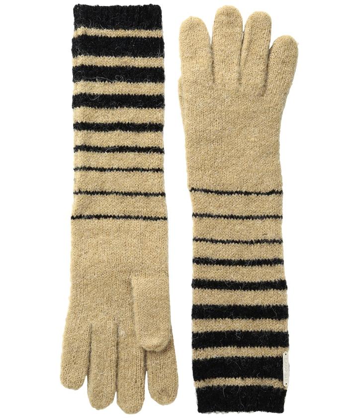 Lauren Ralph Lauren - Boiled Wool Striped Gloves