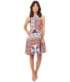 Donna Morgan - Sleeveless Twill Fit And Flare With Print