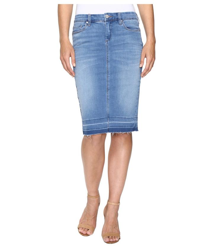 Blank Nyc - Denim Rleased Hem Pencil Skirt In One Life Stand