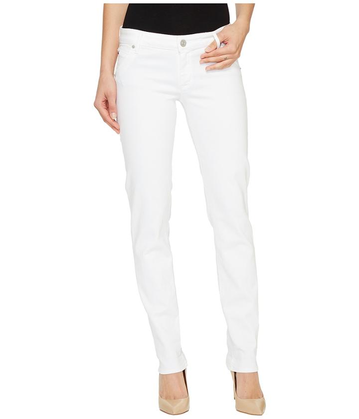 Hudson - Jax Boyfriend Skinny Flap Pocket Jeans In White