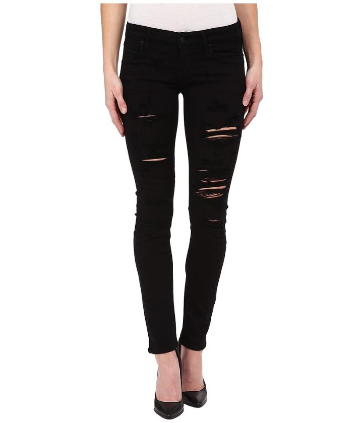 A Gold E - Chloe Low Rise Slim In Moonstruck